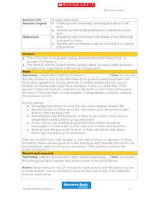Bill’s New Frock –  Six Guided Reading Plans and Bookmark (19 pages)