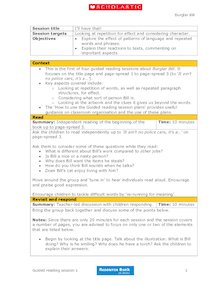 Burglar Bill – Four Guided Reading Plans (12 pages)