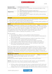 Gorilla – Six Guided Reading Plans (20 pages)