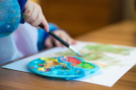 child painting child painting