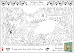 Mighty Min Colouring Activity - Owl (1 page)
