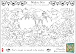 Mighty Min Colouring Activity 3 - Cat (1 page)