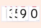 Number symbols cards