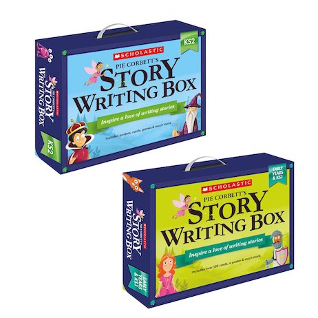 Pie Corbett's Story-Writing Boxes for Early Years, Key Stage 1 and Key Stage 2 Pack (2 boxes)