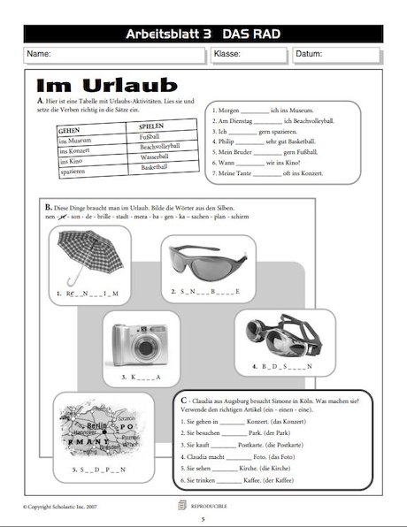Im Urlaub German worksheet Im Urlaub German worksheet
