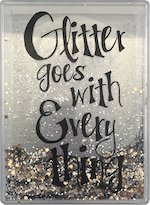 Image of Glitter Goes with Everything Marble Stationery Box