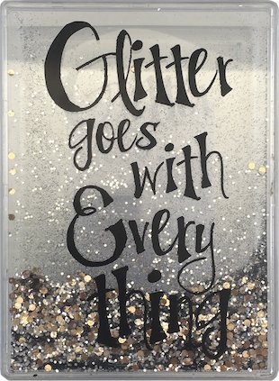 Glitter Goes with Everything Marble Stationery Box