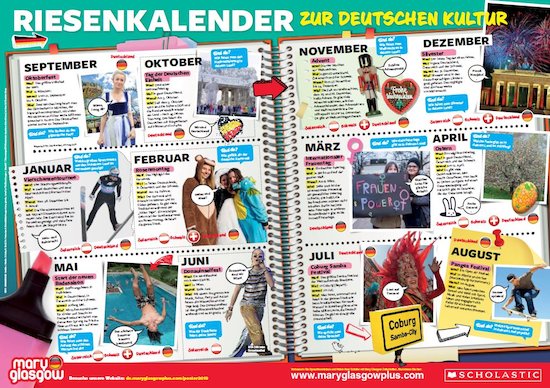 Classroom poster: Riesenkalender zur deutschen Kultur
