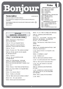 Transcription de l'audio (septembre 2019 - février 2020)