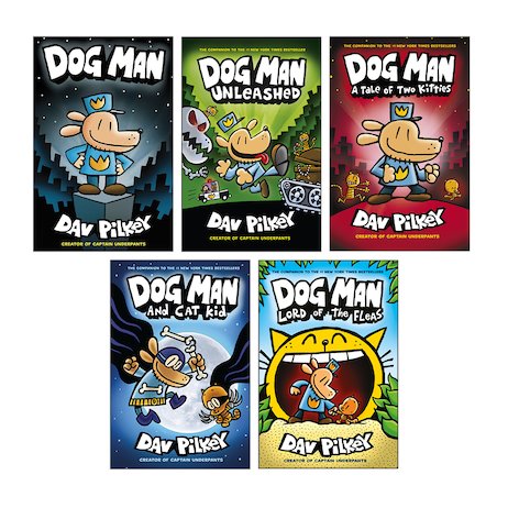 Dog Man Pack x 5