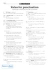 Punctuation rules – prompt sheet