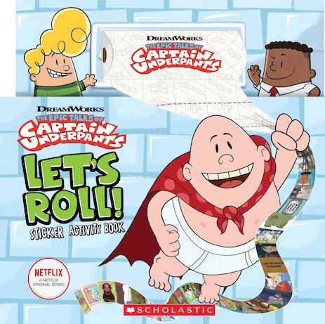 Let's Roll! Sticker Activity Book (Captain Underpants TV)