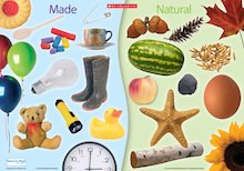 Natural and made objects – poster