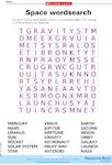 Space wordsearch (2 pages)