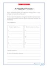 A peaceful protest resource sheet