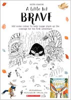 A Little Bit Brave activity sheet - colour in Logan in tree
