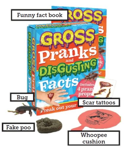 Gross Pranks and Disgusting Facts Kit