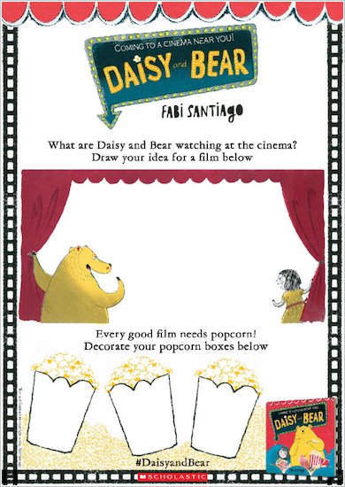 Daisy and Bear activity sheet - drawing