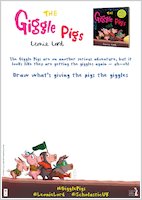 The Giggle Pigs activity sheet - drawing