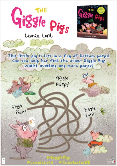 The Giggle Pigs activity sheet - puzzle