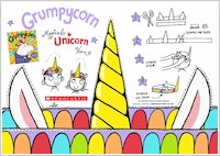 Grumpycorn activity sheet - make your own unicorn horn