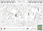 Mighty Min activity sheet - colour in Min and cat (1 page)