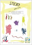 Sticky activity sheet - guess who (1 page)
