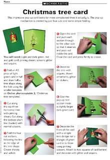 Make a Christmas tree card