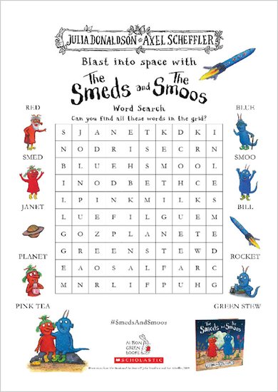 The Smeds and the Smoos activity sheet pack