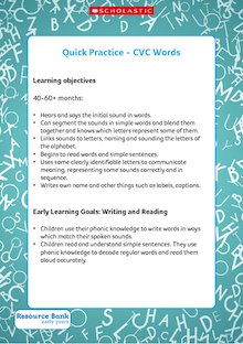 Quick Practice – CVC words
