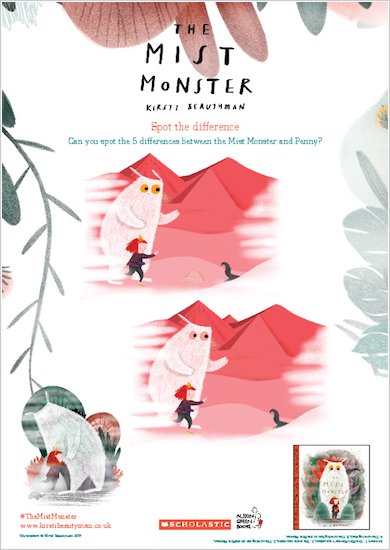 Mist Monster Activity Sheets 