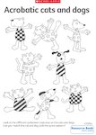 Acrobatic cats and dogs (1 page)