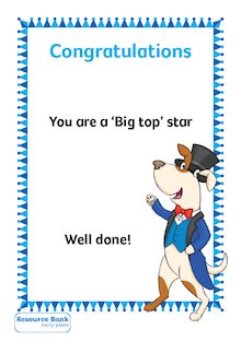 ‘Big top’ certificates