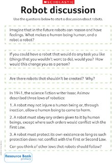 Robot discussion starters