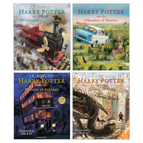 Harry Potter Illustrated Editions Pack x 4