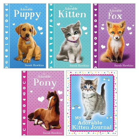 My Adorable Animals Pack x 4 with FREE Kitten Journal
