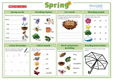 Spring Literacy Activity Mat