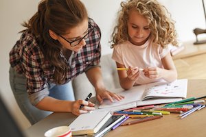 child learning at home child learning at home