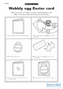 Wobbly egg Easter card