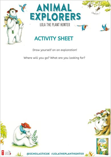 Animal Explorers drawing activity