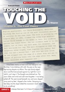 Touching the Void extract and questions