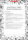 Quick Practice – Number and Place Value