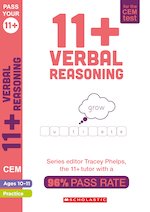 Pass Your 11+: 11+ Verbal Reasoning Practice and Assessment for the CEM Test Ages 10-11