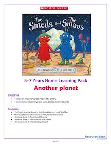 The Smeds and The Smoos – Home Learning Activity Pack 5-7 years