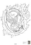 Hunger Games Colouring Book Sample 4 (1 page)