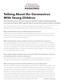 Talking About the Coronavirus With Young Children
