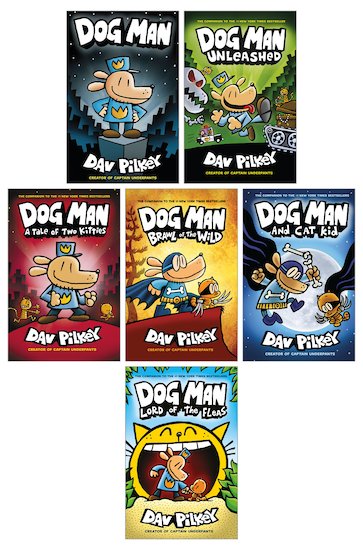 Dog Man Pack x 6