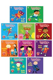 Superhero Phonic Readers Pack x 10