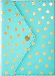 Teal and Gold Polka Dot Journal