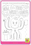 Now Wash Your Hands Colouring In Sheets (3 pages)